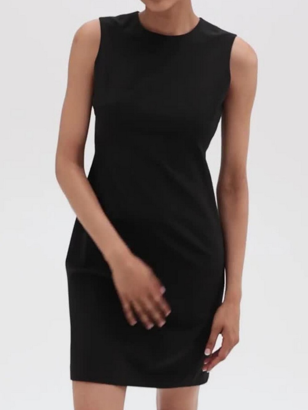 NEW Theory Black Traceable Wool Sleeveless  Career Dress Size 10